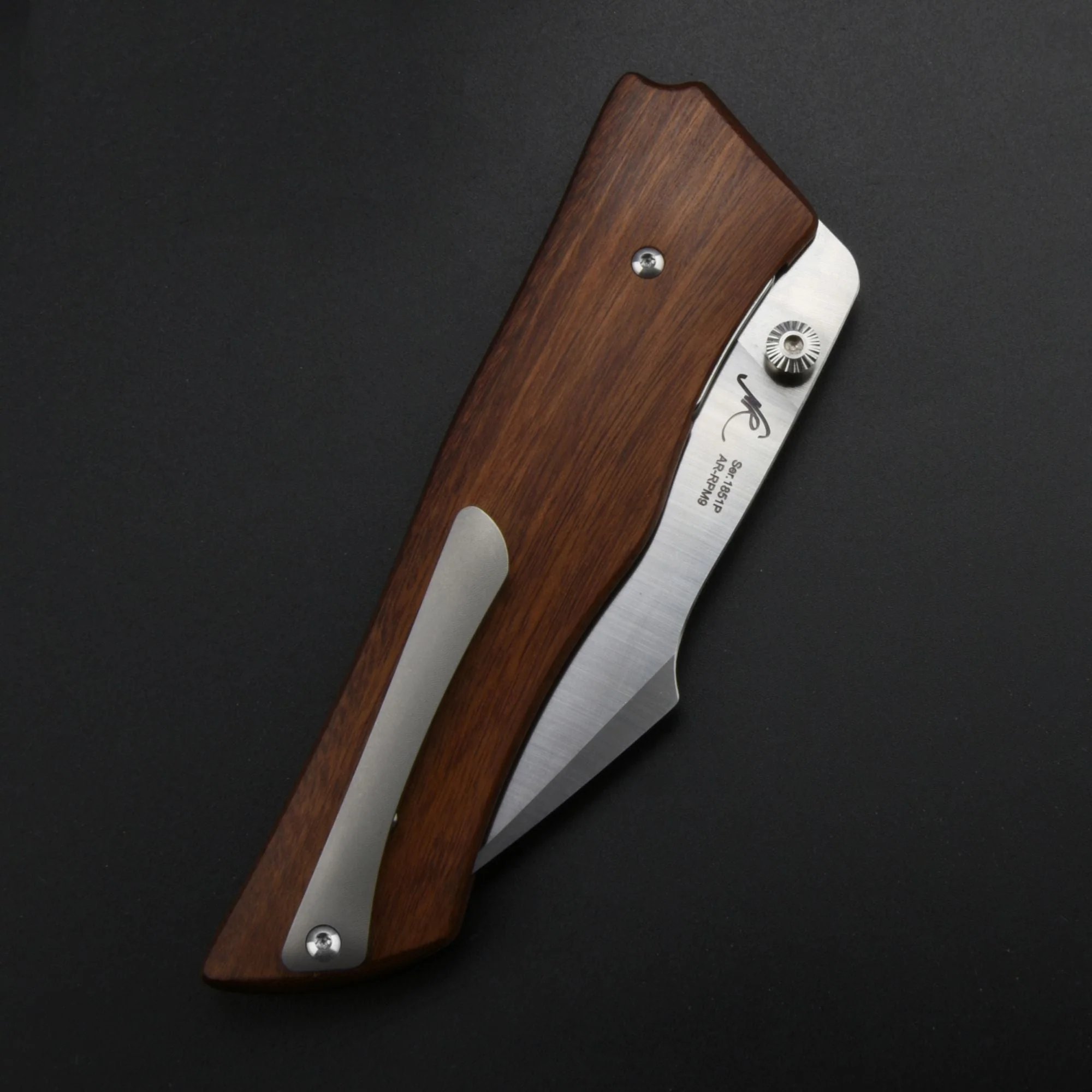 Artisan Cutlery Ahab ATZ-1851P AR-RPM9 Blade Wood Handle Folding Knives - Wood (1851P-WD) - Image 3