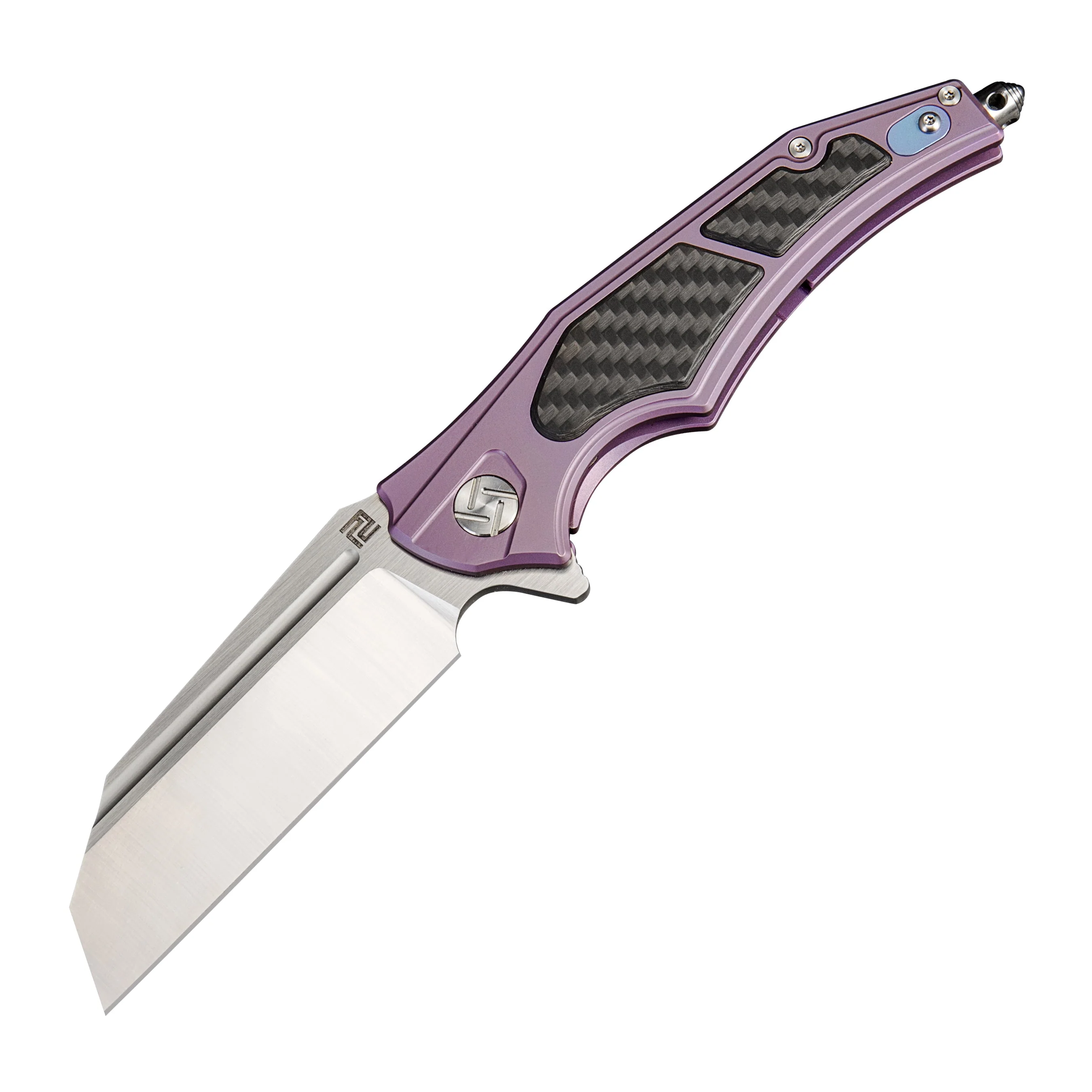Artisan Cutlery Apache Nomad ATZ-1813G S35VN Blade Titanium Handle Folding Knives - Image 14