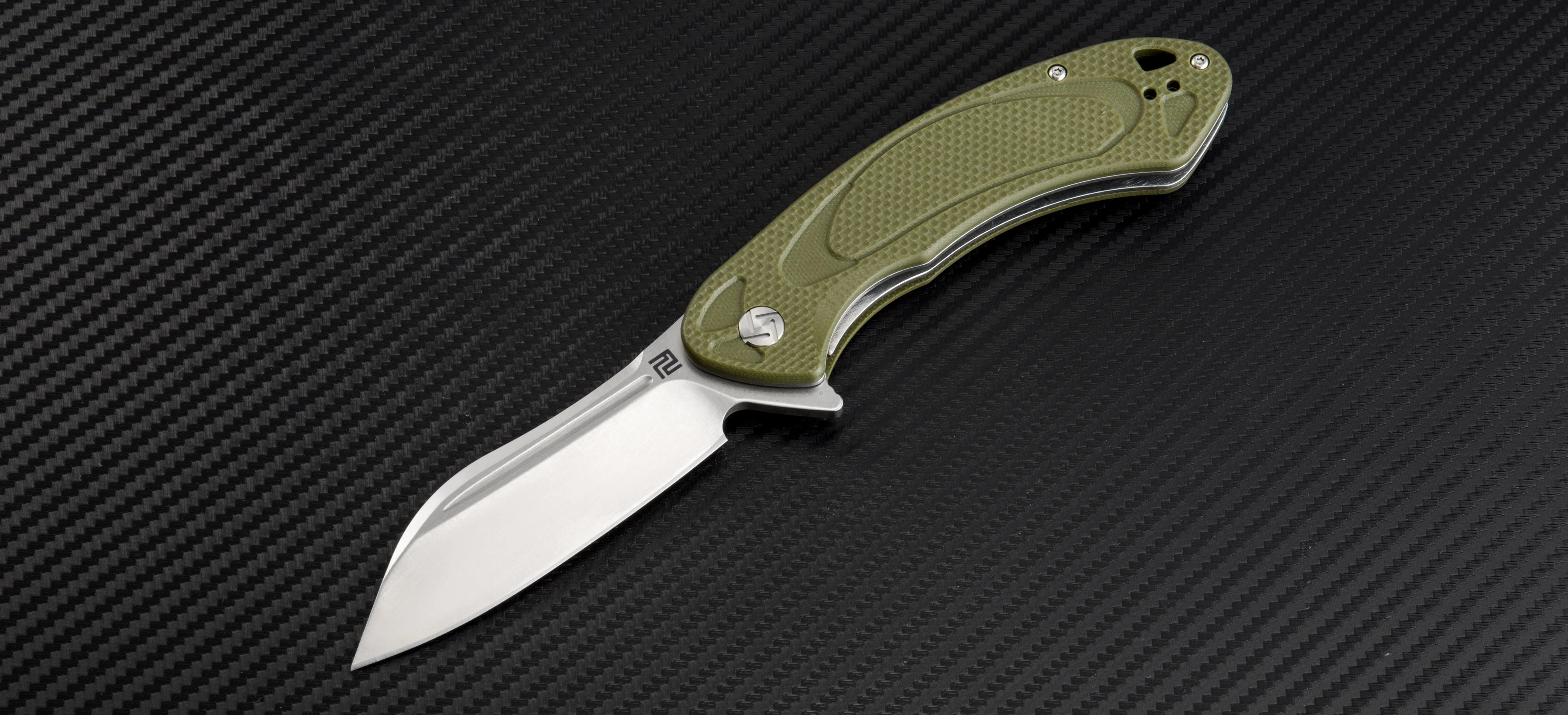 Artisan Cutlery Eterno ATZ-1818P D2 Blade G10(Flat) Handle Folding Knives - Image 2