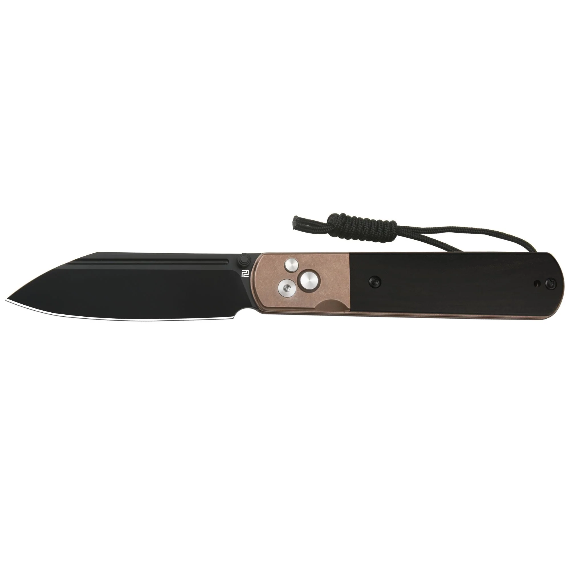 Artisan Cutlery Holm 1875P AR-RPM9 Steel Blade G10 Handle Folding Knives - Rose Gold PVD Steel+Ebony Inlay+Rose Gold PVD Steel Liner (1875P-BRG) - Image 5