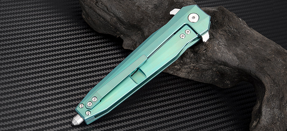 Artisan Cutlery Hornet ATZ-1810G S35VN Blade Titanium Handle Folding Knives - Image 2