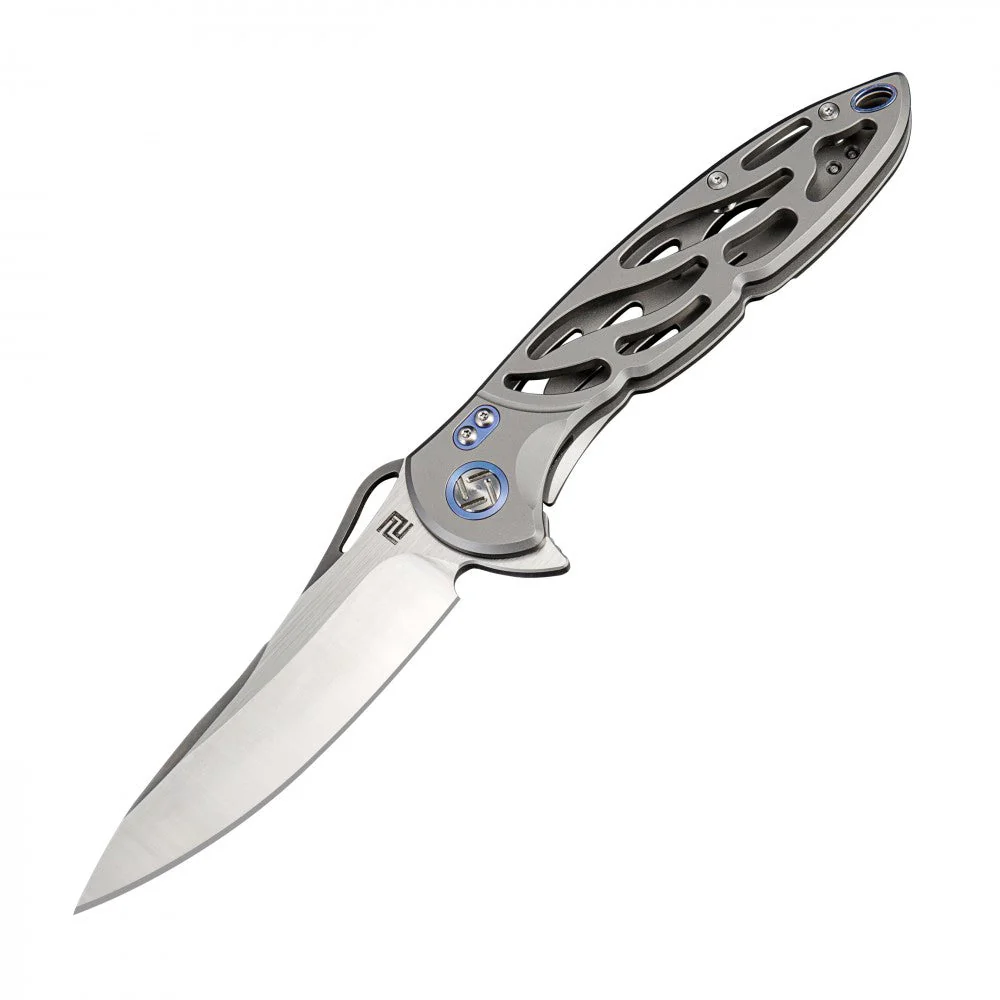 Artisan Cutlery Hoverwing ATZ-1801G S35VN Blade Titanium TC4 Handle Folding Knives - Image 12