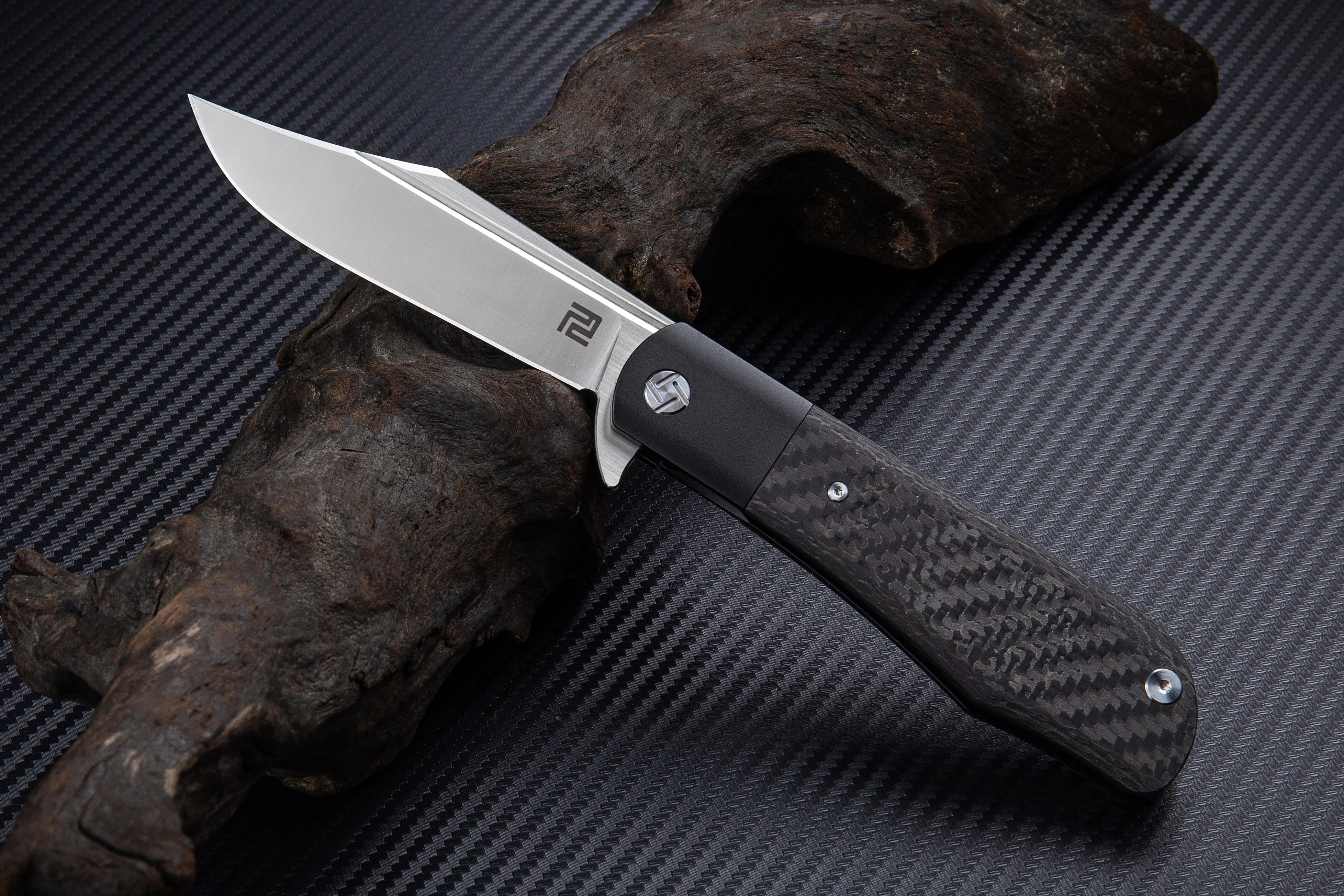 Artisan Cutlery Hyperion ATZ-1834G S35VN Blade Titanium Handle Folding Knives - Image 2