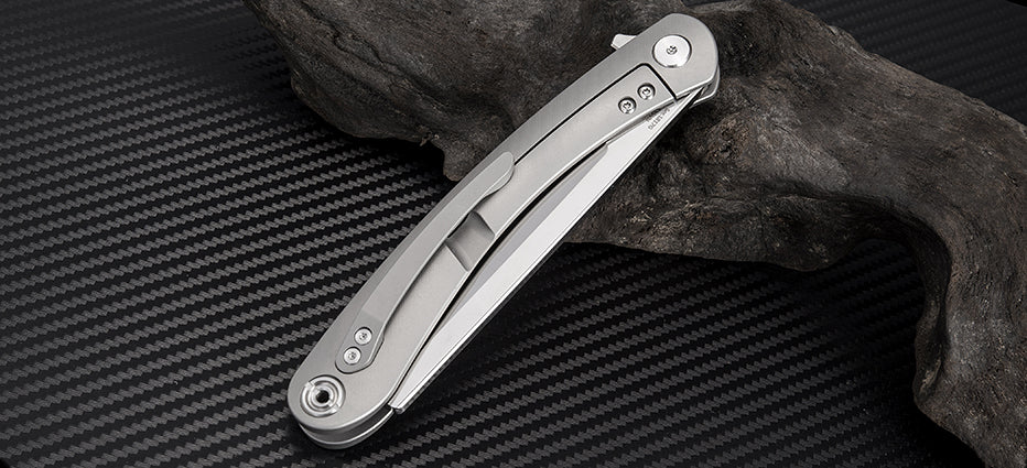 Artisan Cutlery Orthodox ATZ-1817G S35VN Blade Titanium Handle Folding Knives - Image 2