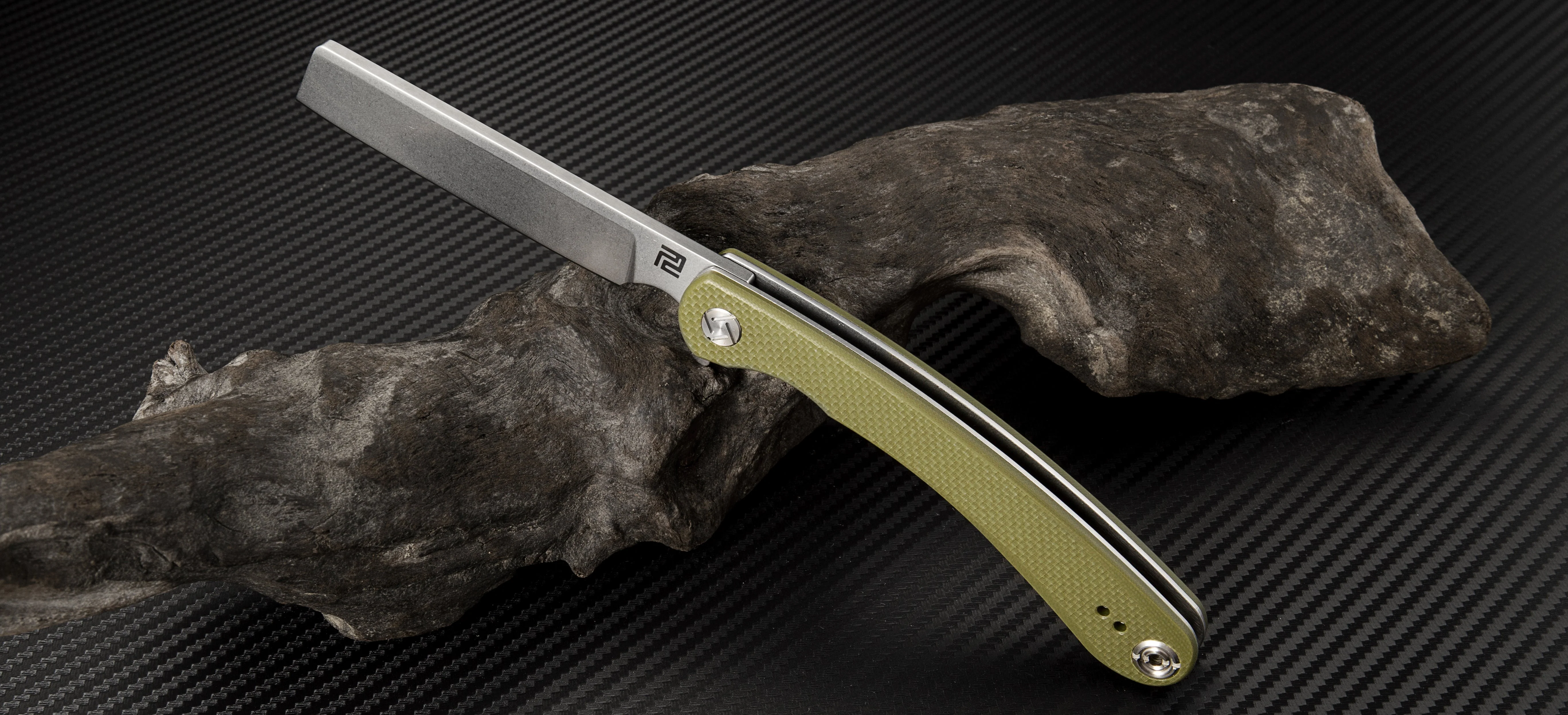 Artisan Cutlery Orthodox ATZ-1817P D2 Blade G10(Flat) Handle Folding Knives - Image 3