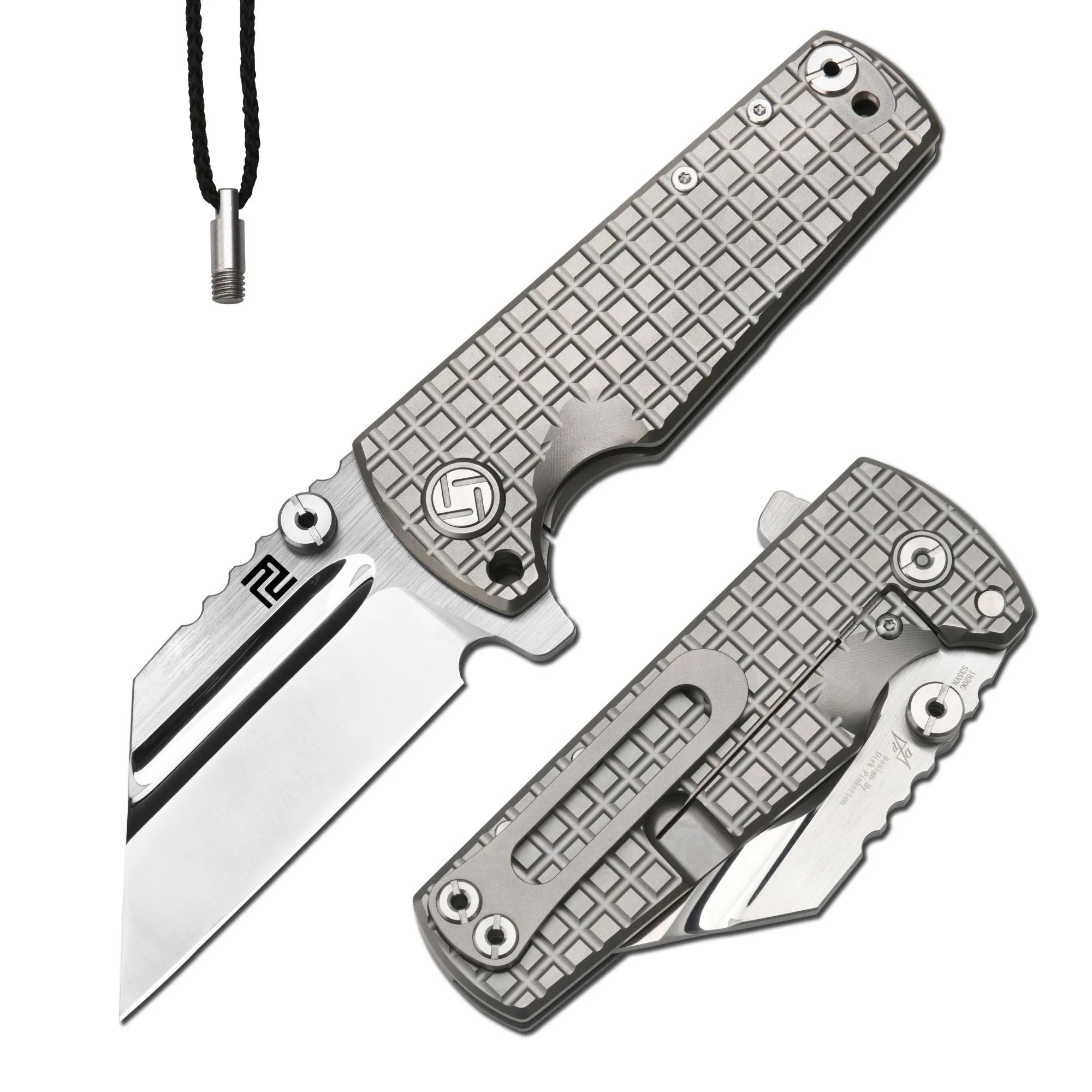 Artisan Cutlery Proponent ATZ-1820G S35VN Blade Titanium Handle Folding Knives - Image 6