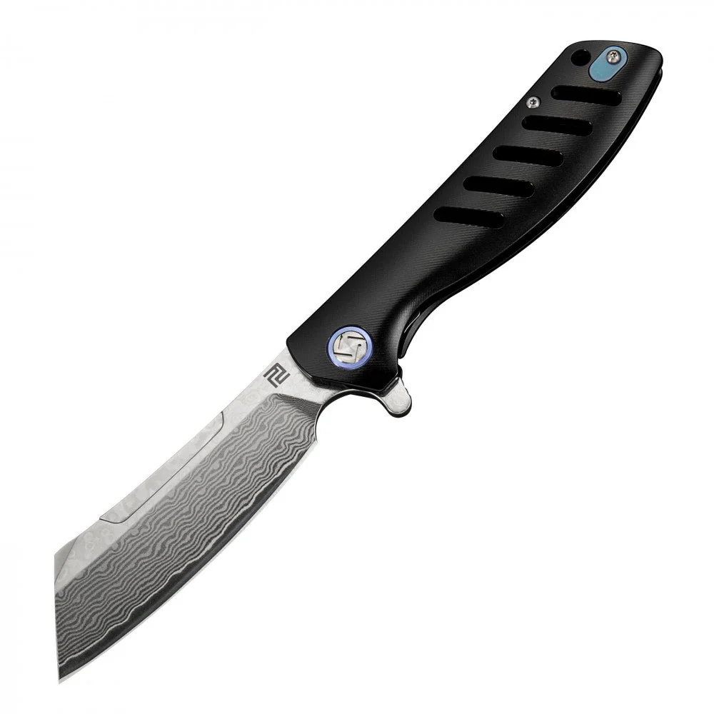 Artisan Cutlery Tomahawk ATZ-1815GD Damascus Blade Titanium Handle Folding Knives - Image 4