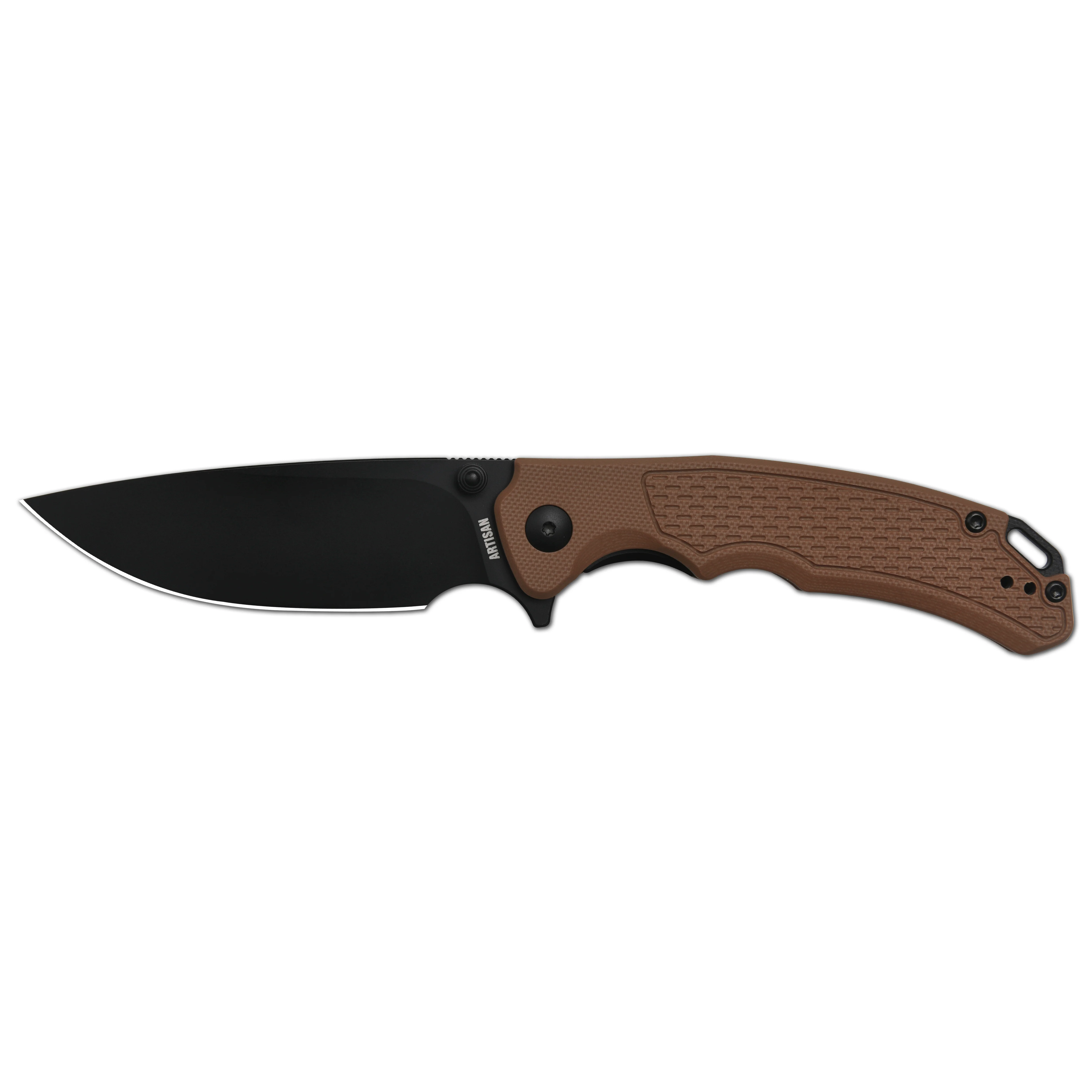 Artisan Cutlery Tradition V2 1702M AR-RPM9 Blade G10 Handle Folding Knives - Brown (1702M-BBN) - Image 5