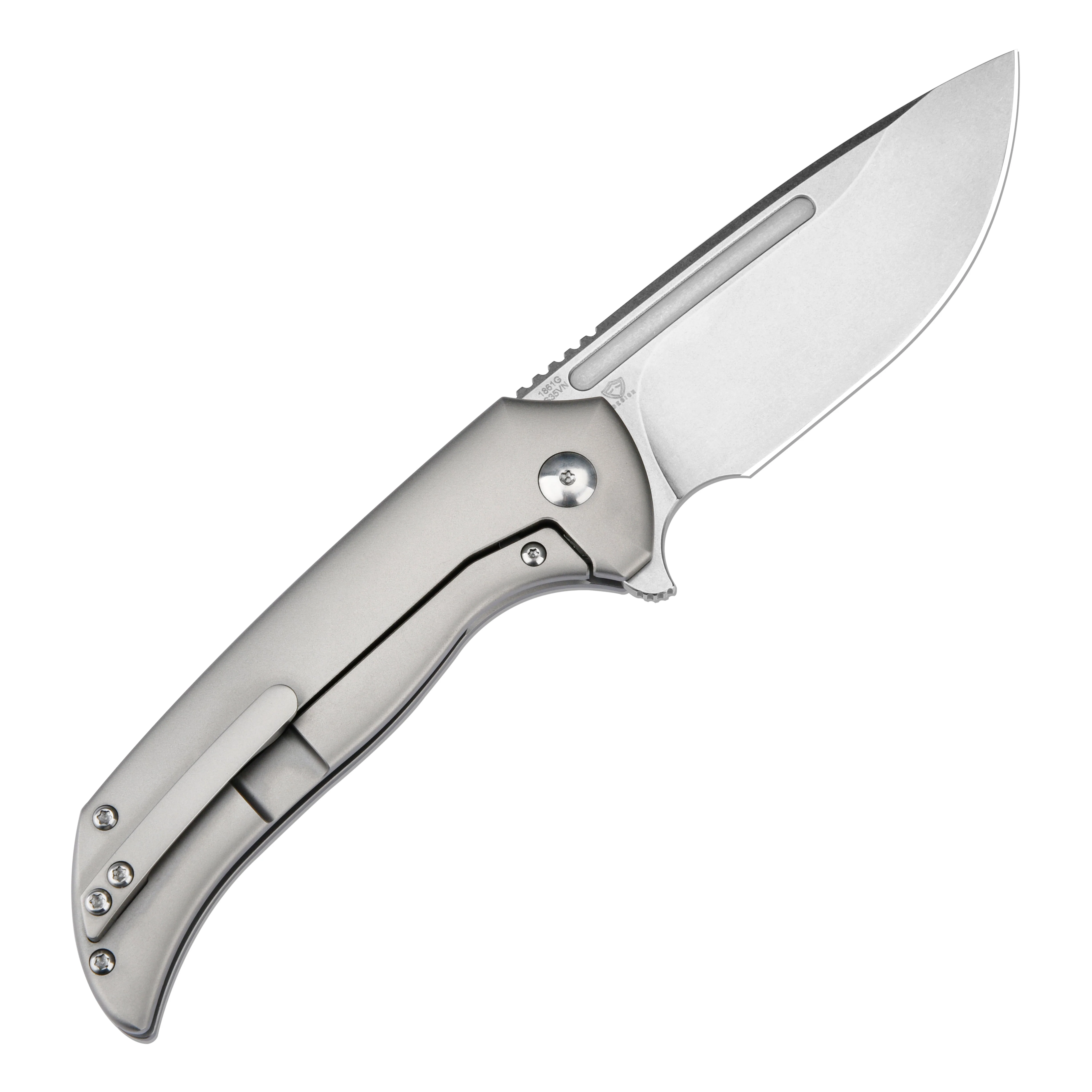 ArtisanCutlery Trux ATZ-1861G S35VN Blade Titanium Handle Folding Knives - Image 10