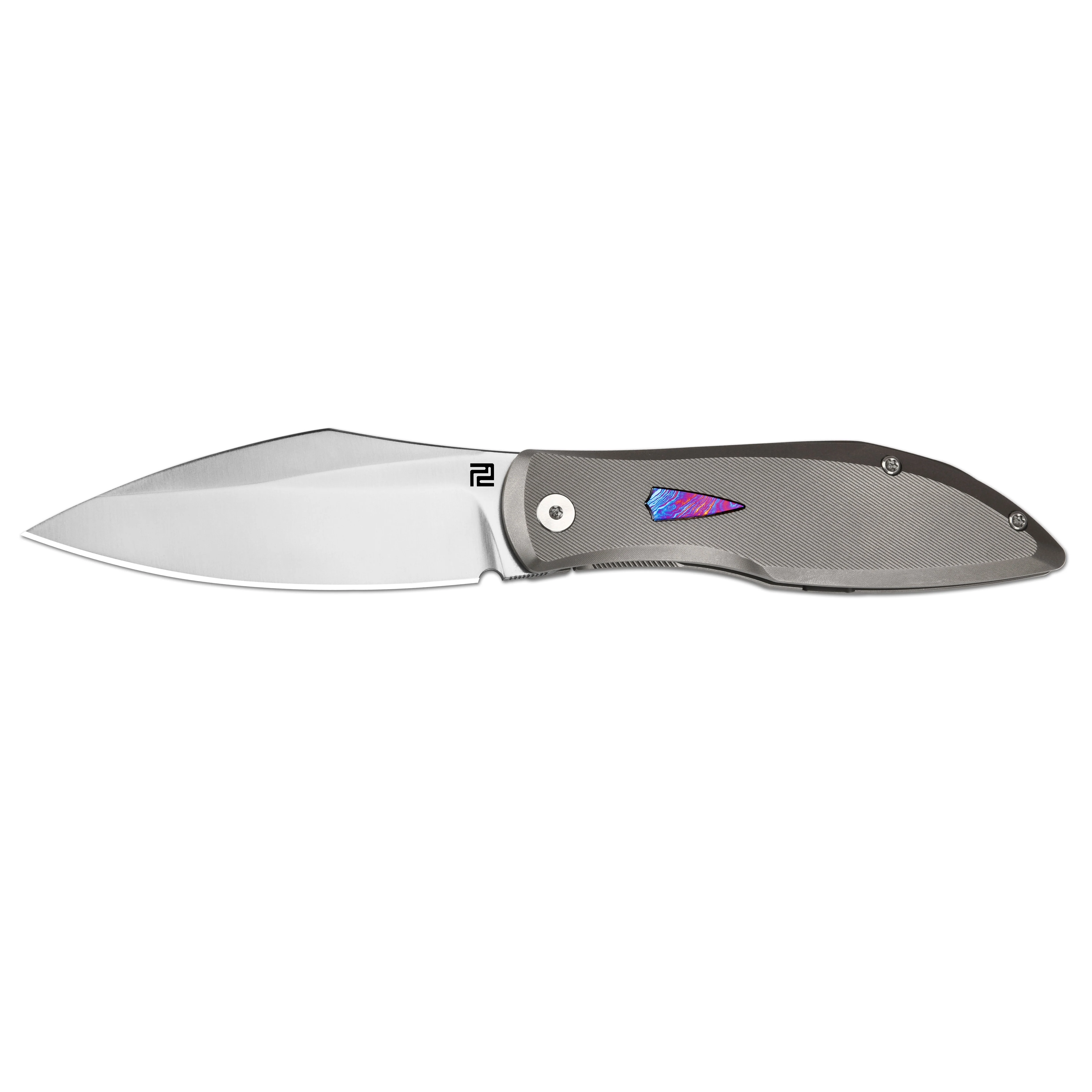 ArtisanCutlery Weyden ATZ-1859G S90V Blade Titanium Handle Folding Knives - Image 5