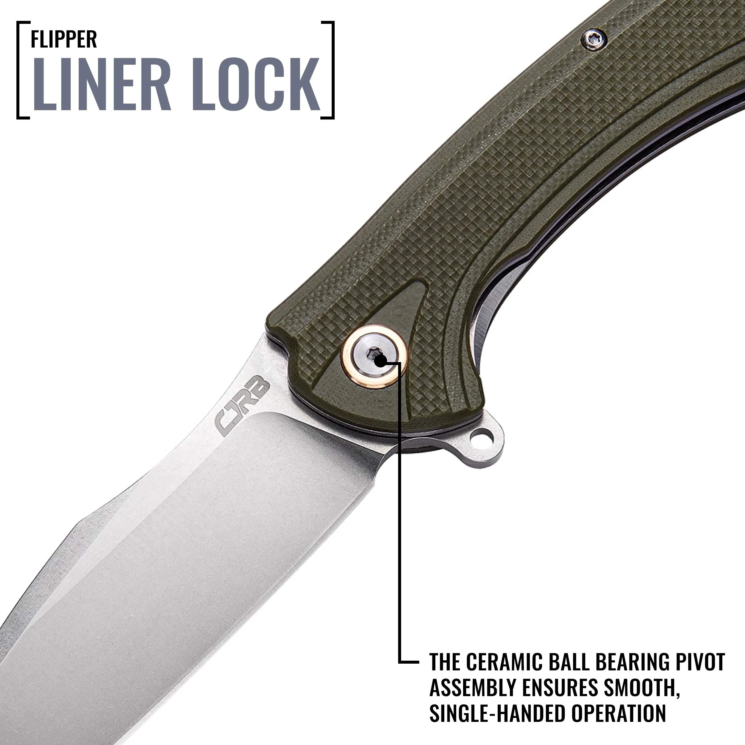 CJRB Barranca J1909 D2 Blade G10 Handle Folding Knives - Image 5