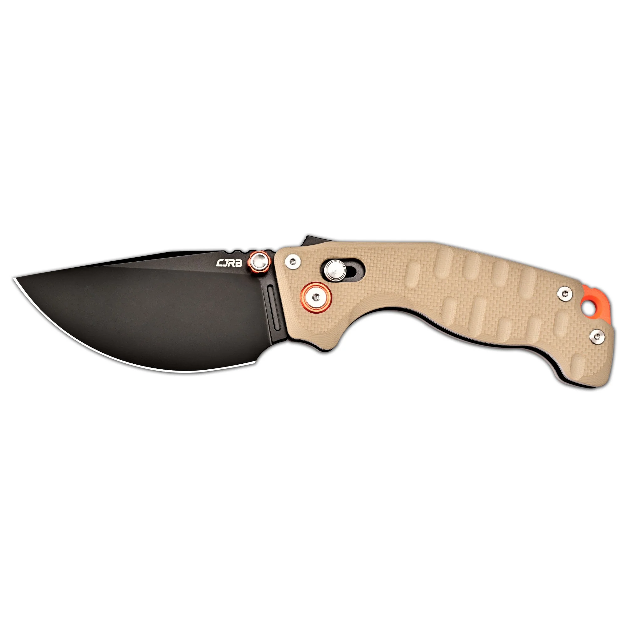 CJRB Doubletap Thumb Stud & Recoil Lock V2 Tatical Knife Desert G10 Handle(3.86'' D2 Black PVD Coating Blade) J1970-BDE - Image 13
