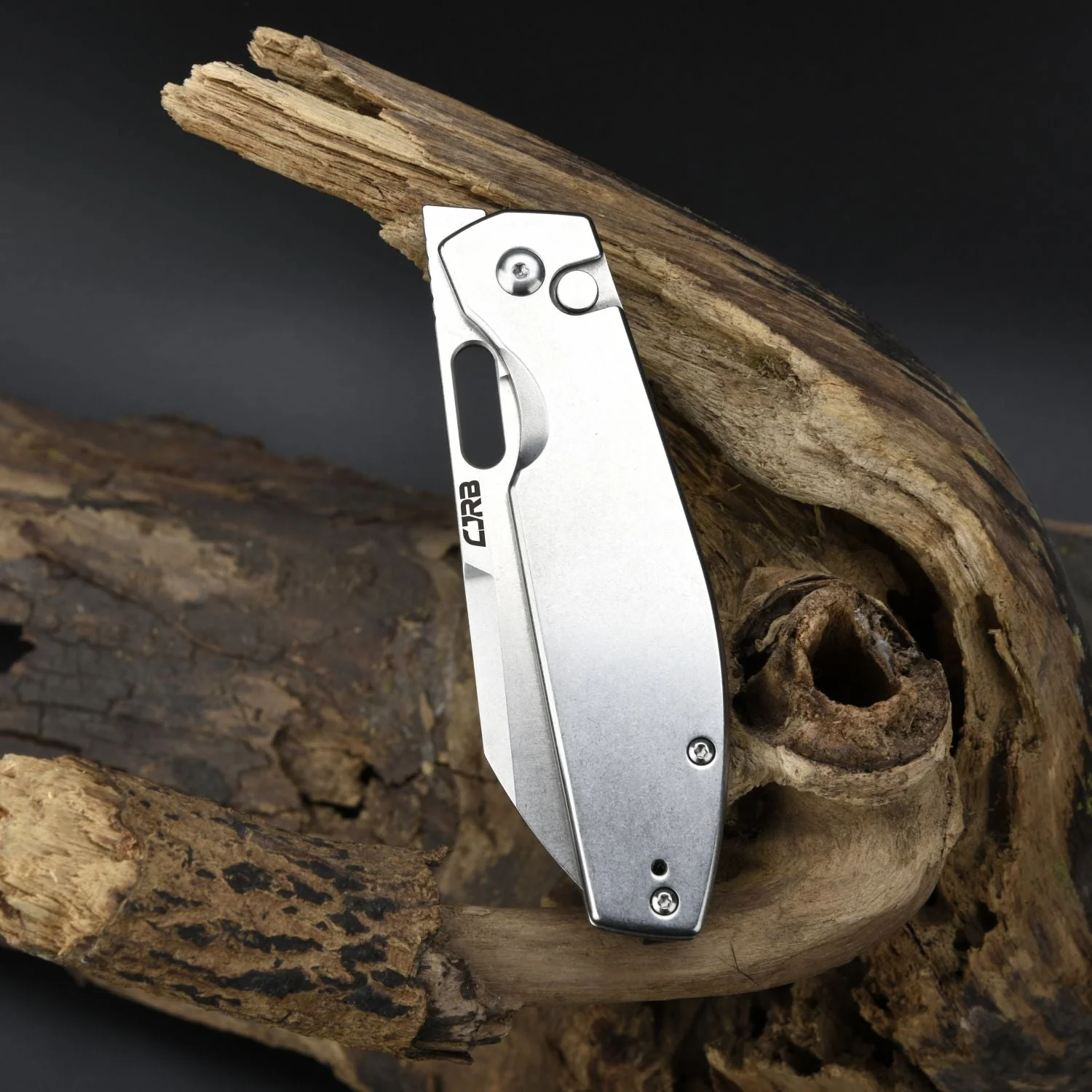 CJRB Ekko J1929 Button Lock AR-RPM9 Steel Blade Folding Knives - Stone Wash Steel (J1929B-ST) - Image 5