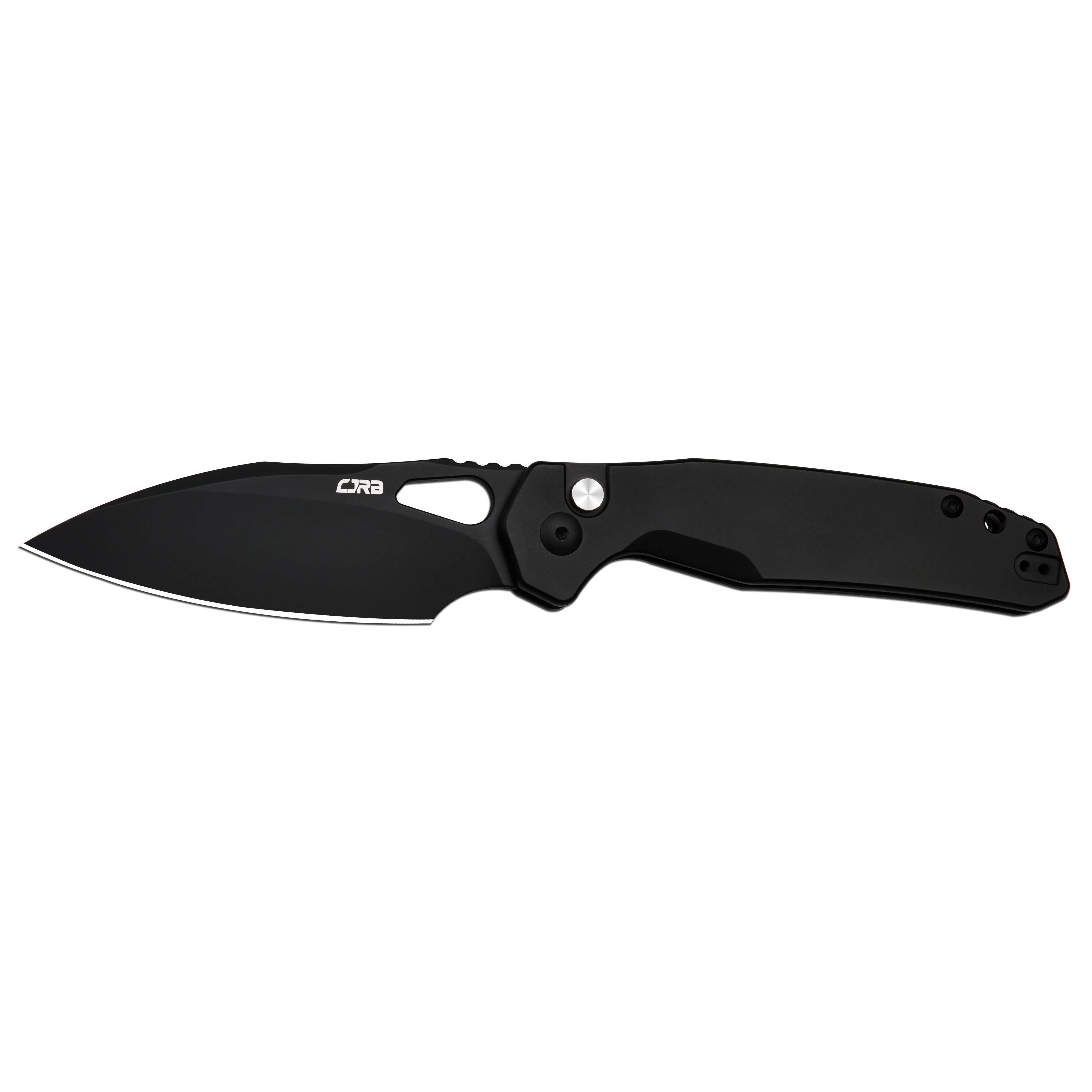 CJRB Frack J1931 AR-RPM9 Steel Blade Steel Handle Folding Knives - Black PVD (J1931-BST) - Image 5