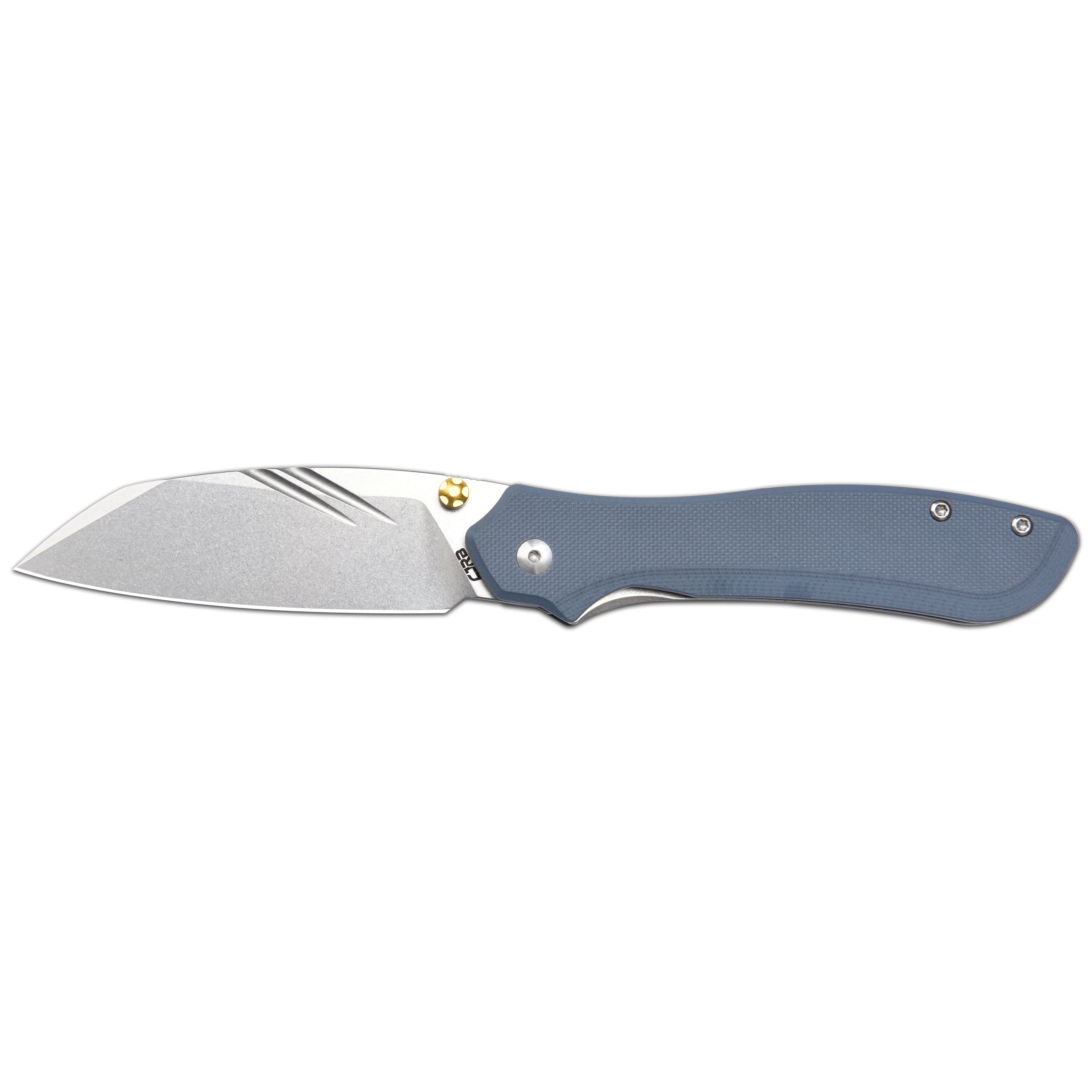 CJRB Fugly J1957 AR-RPM9 Steel Blade G10 Handle Folding Knives - Sand Polish/Gray G10 (J1957-GY) - Image 5