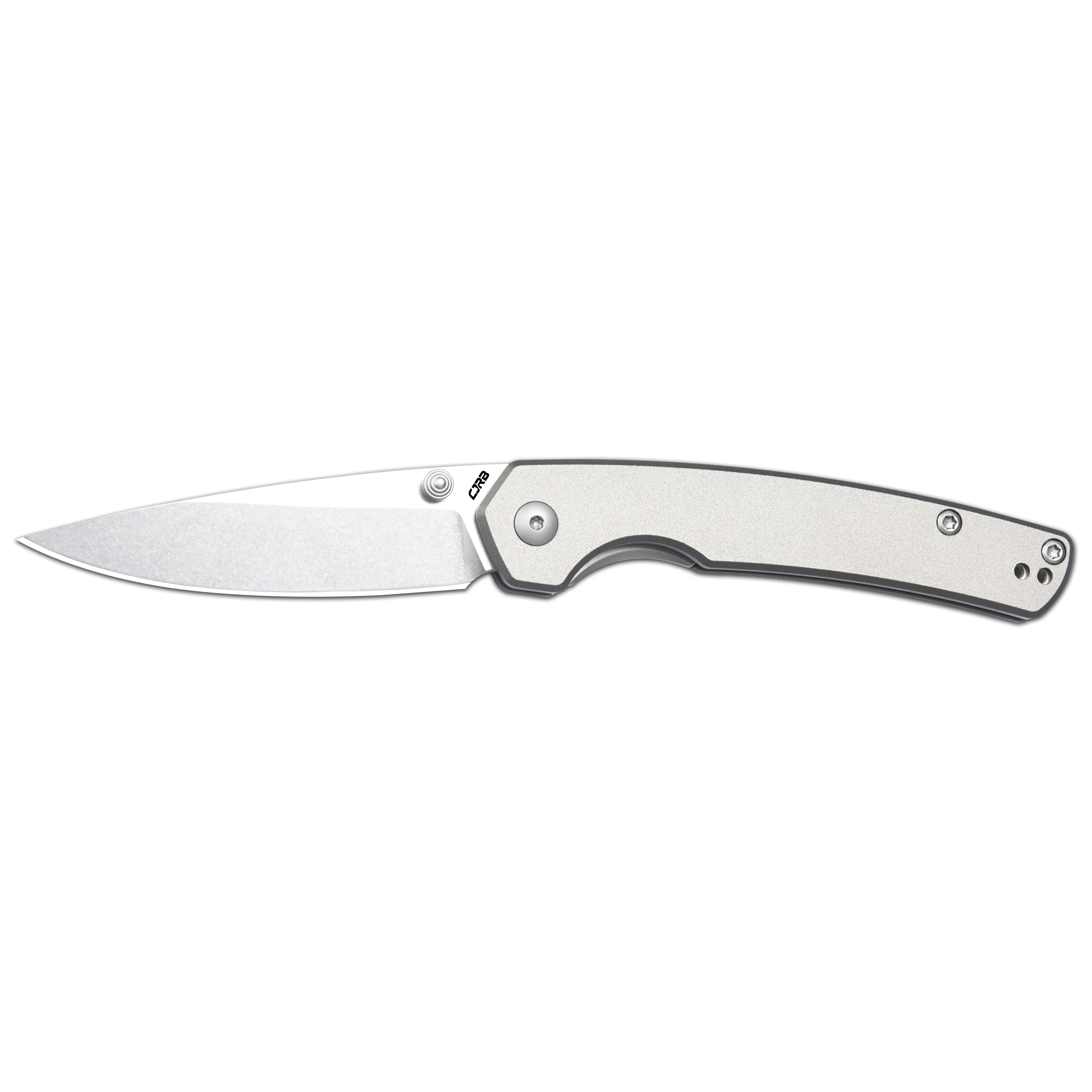 CJRB Kain J1956 AR-RPM9 Steel Blade Aluminum Handle Folding Knives - Stone Wash/Gray Aluminum (J1956-GYA) - Image 11