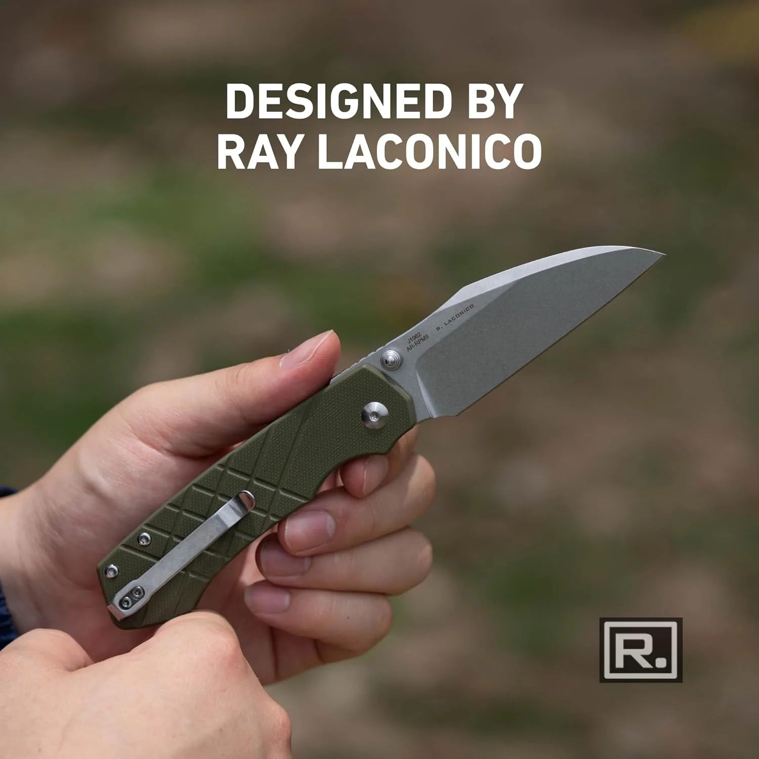 CJRB Kestrel J1962 AR-RPM9 Steel Blade G10 Handle Folding Knives - Green (J1962-GN) - Image 3