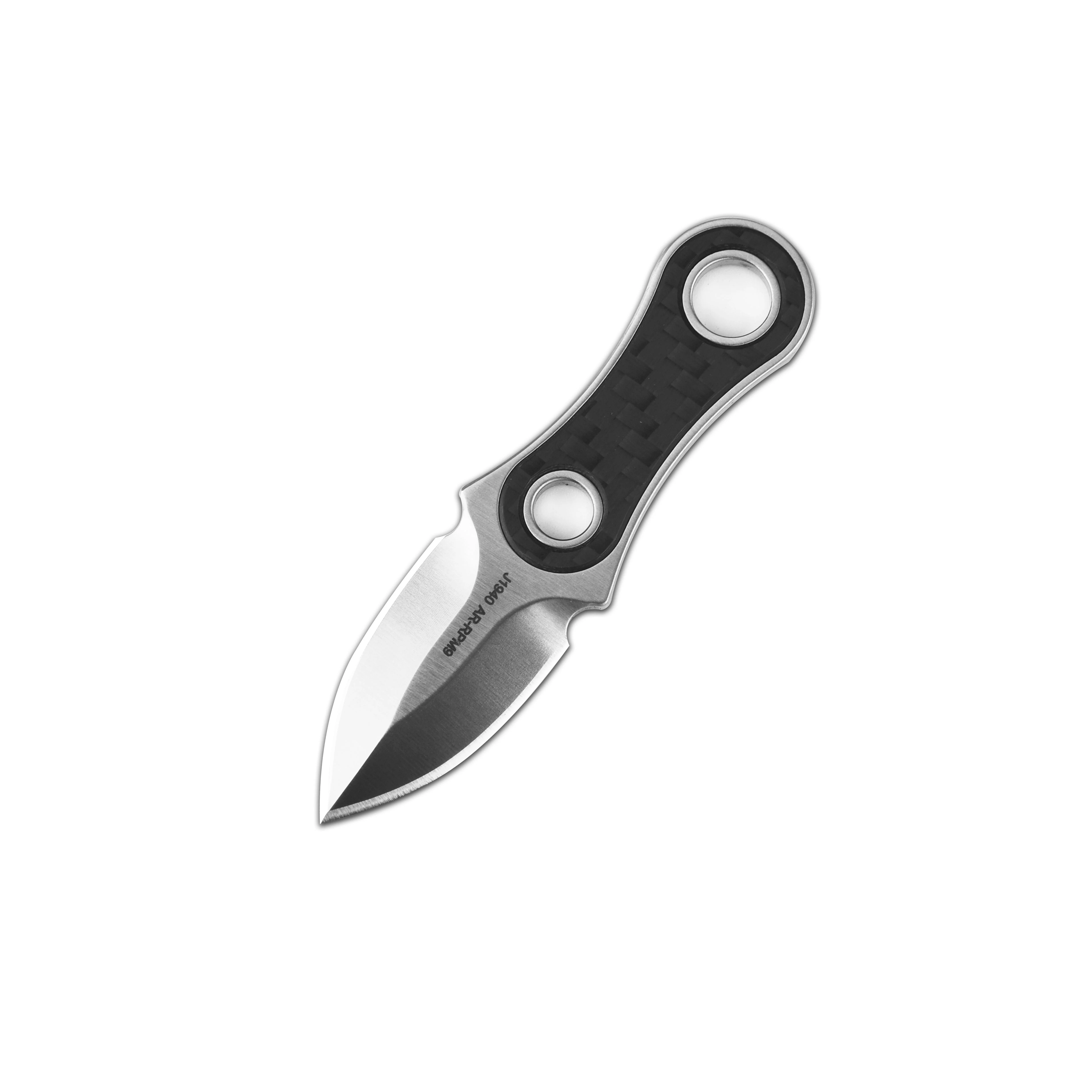 CJRB Knap J1940 AR-RPM9 Steel Blade Carbon fiber Handle Fixed Blade Knives - Carbon Fiber Handle + Sand Polish Blade (J1940-CF) - Image 3