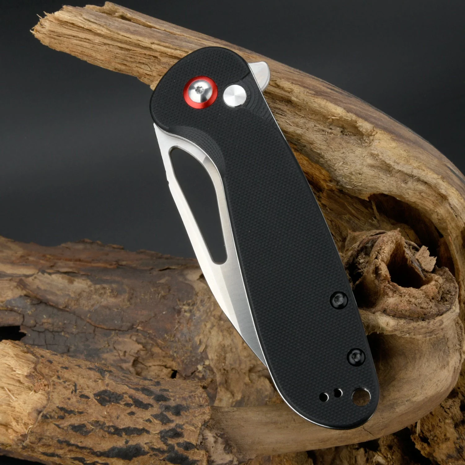 CJRB Lago J1926 AR-RPM9 Steel G10 Handle Folding Knives - Sand Polish Blade Black G10 Handle (J1926-BK) - Image 7