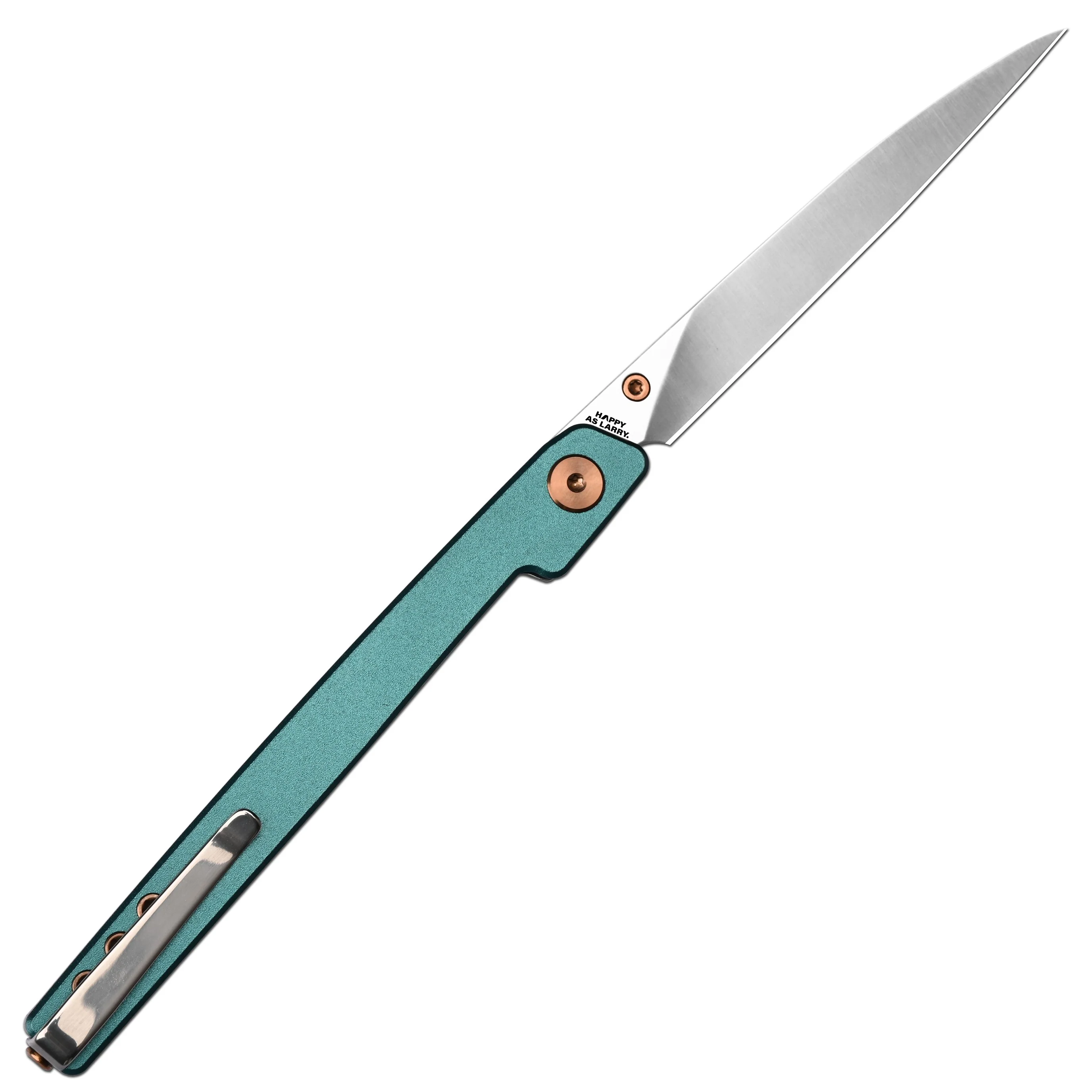 CJRB Lanky Thumb Stud & Liner Lock Knife Blue Aluminum Handle (3.58'' AR-RPM9 Sand Polish Blade) J1965-BU - Image 10