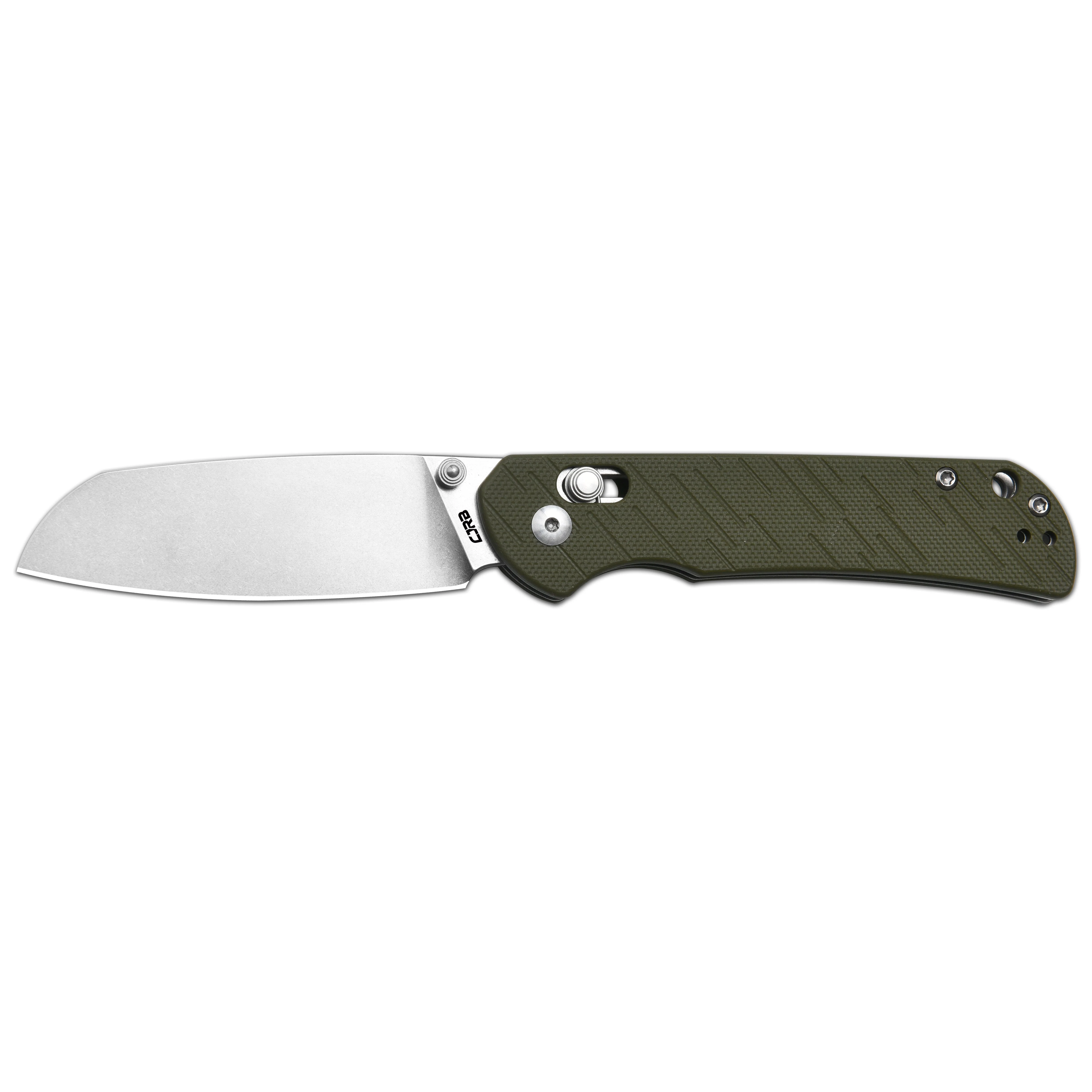 CJRB Lyrid J1953 AR-RPM9 Steel Blade G10 Handle Folding Knives - Stone Wash/Green G10 (J1953-GN) - Image 5