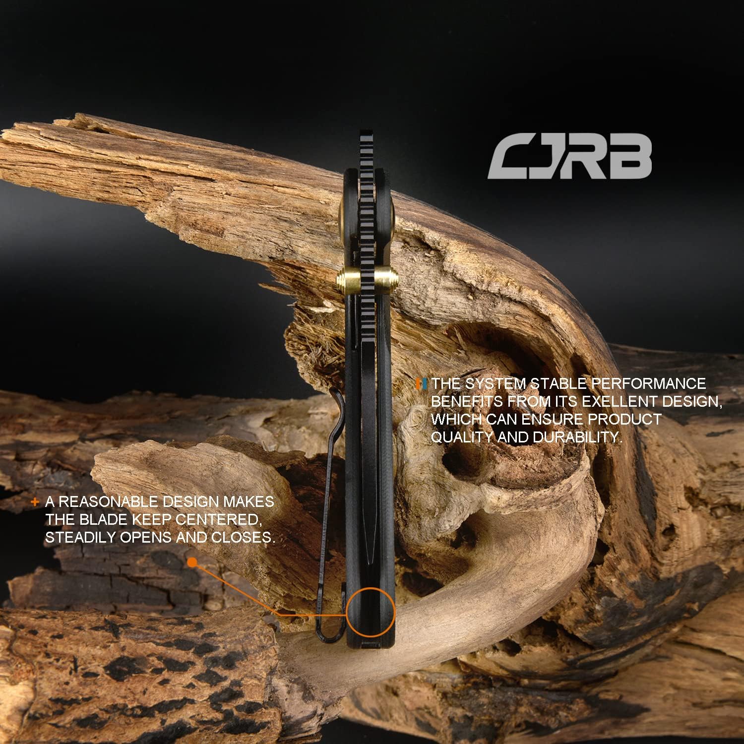 CJRB Maileah J1918 AR-RPM9 Steel Black Pvd Blade G10 Handle Folding Knives - Image 5