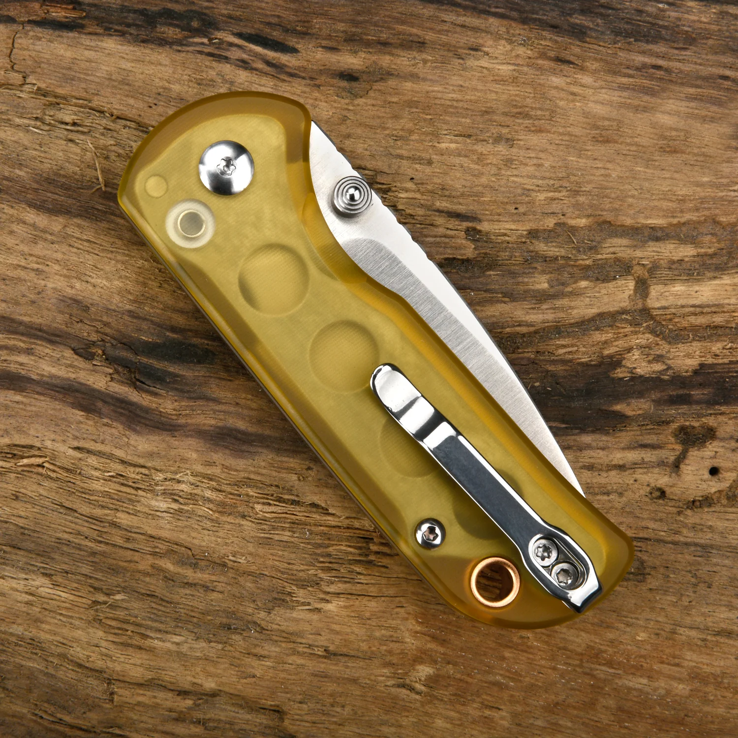 CJRB Mica J1934 AR-RPM9 Steel Blade Ultem Handle Folding Knives - Image 6
