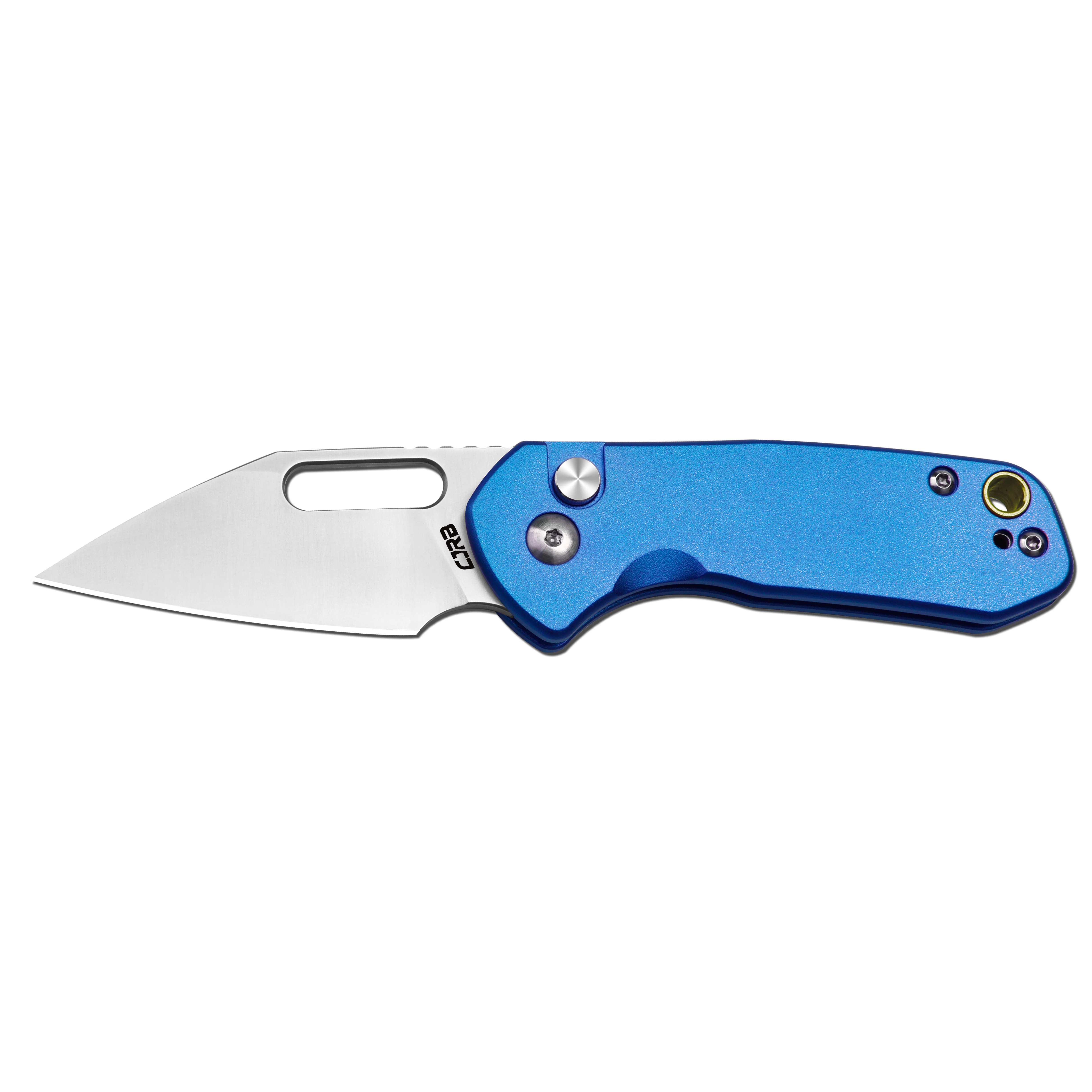 Cjrb Mini Pyrite J1933 AR-RPM9 Steel Blade Aluminium Handle Folding Knives - Sand Polish / Blue (J1933-BU) - Image 5
