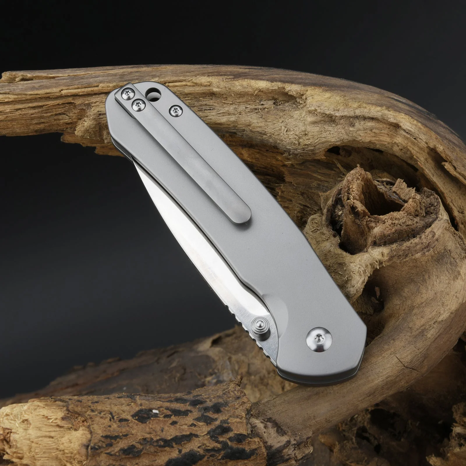 CJRB Pyrite J1925TI-ODG S35VN Blade Titanium And Micarta Handle Folding Knives(Limited Edition) - Image 5