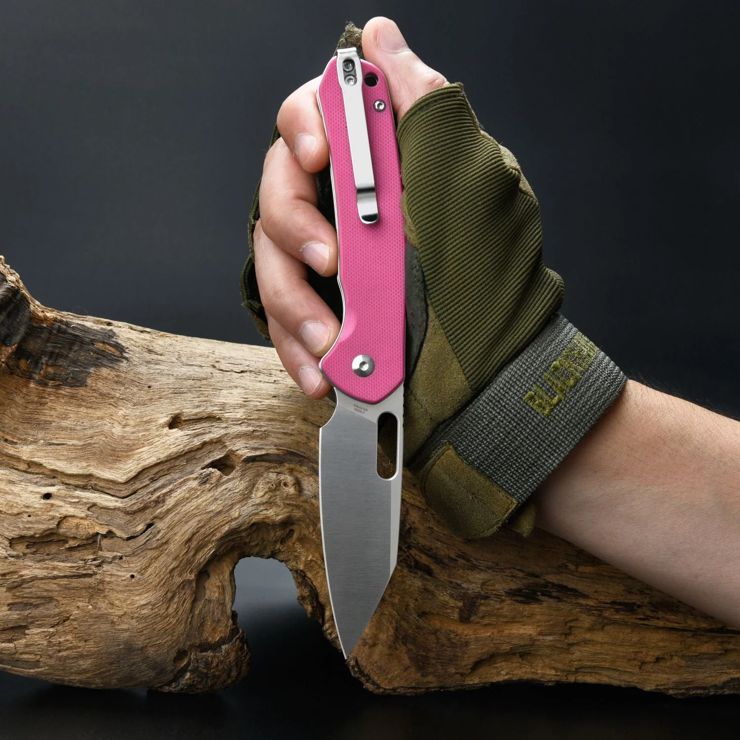 CJRB Pyrite-Alt Wharncliffe J1925A AR-RPM9 Steel Sand Polish Blade G10 Handle Folding Knives - Image 8