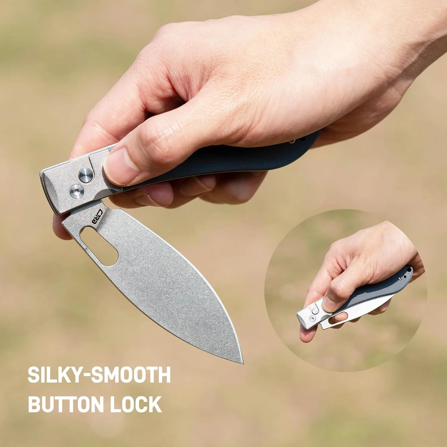 CJRB Sasaya J1959 AR-RPM9 Steel Blade G10 Handle Folding Knives - Gray (J1959-GY) - Image 3