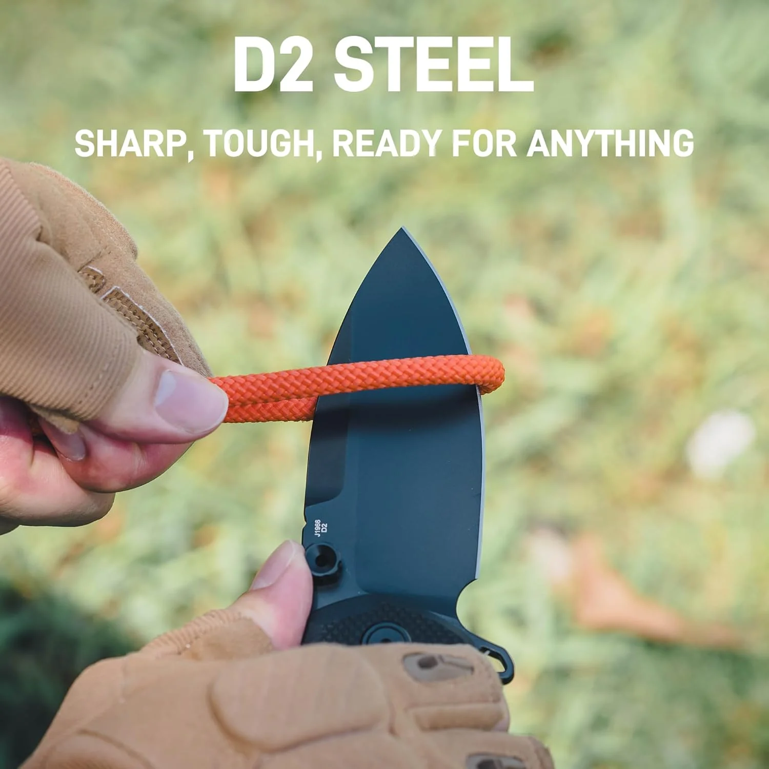 CJRB Tundra J1966 D2 Steel Blade Black G10 Handle Folding Knives - Image 4